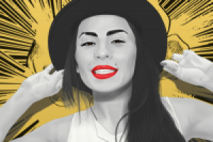 Цифровой цветной портрет "Тати"