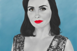 Цифровой цветной портрет "Елена Пинская"