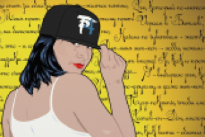 Цифровой цветной портрет в стиле Pop Art