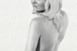 Цифровой чёрно-белый портрет