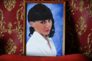 Цифровой цветной портрет напечатанный на фотобумаге