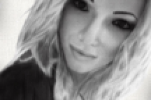 Цифровой чёрно-белый портрет