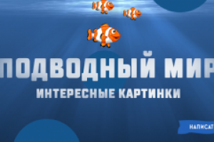 Оформление группы "подводный мир"