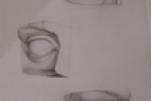 рисунок гипсовых глаз