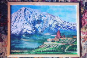 Гора Арарат, акварель