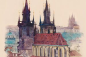 Городской пейзаж. Прага.