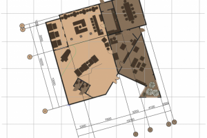 Планировка ресторана с расстановкой мебели.
