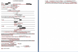 Перевод свидетельства о рождении