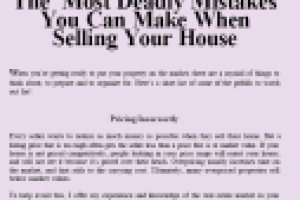 АНГЛ-РУС. Самые ужасные ошибки при продаже дома