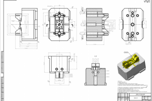 Чертеж пуансона выполненный в соответствии с ЕСКД