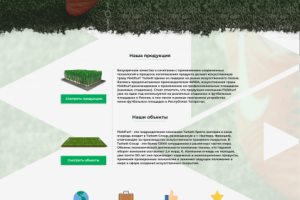 Дизайн сайта "FieldTurf"