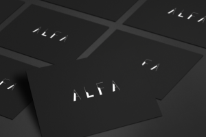 Логотип для студии дизайна и архитектуры "Alfa"