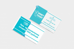 Визитка для магазина по продаже витамин "Hohey Teddy"