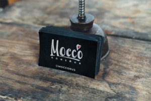 Была создана визитка для кофейни "MOCCO"