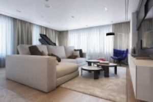 Визуализация гостиной