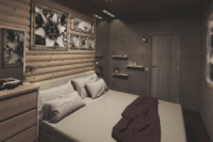 Дизайн-проект спальни в загородном доме