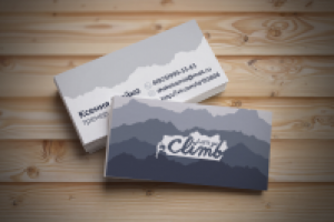 Визитные карточки для тренера-альпиниста