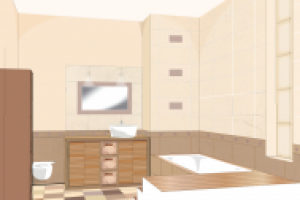 отрисовка концепции и самого интерьера (Illustrator)