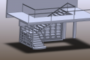 Лестница+Книжный шкаф