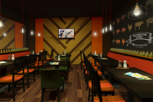 Интерьер кафе. Москва