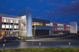 Автосервис, вечерний вид