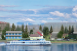 Панорама набережной г.Пинск