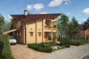 Коттедж из бруса на базе отдыха