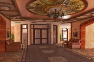 Гостиница, главный вестибюль