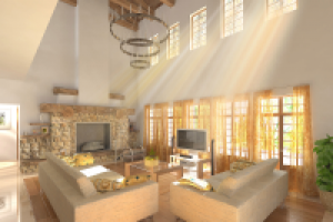 Вилла, гостиная