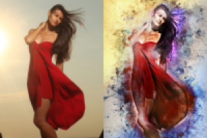 обработка в стиле гранж