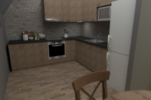 Проект интерьера квартиры 47 м2.