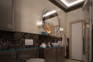 ванная комната с сауной