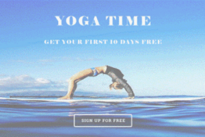 Баннер для студии йоги