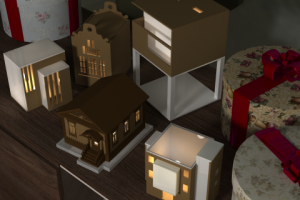 Модель светильников-домов