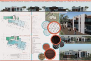 Конкурсная работа на проект общественного здания c 3D панелями