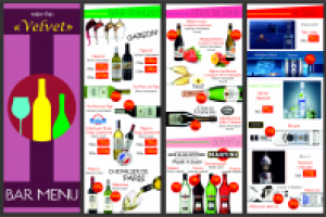 Разработка барного меню для кафе-бара "Velvet"