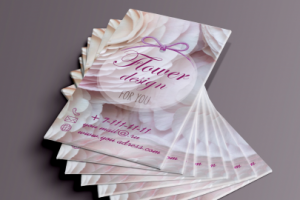 Визитка для флористов