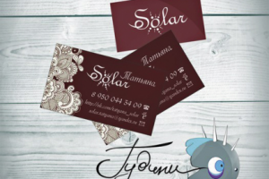 Логотип + визитка для частного мастера скрапбукинга