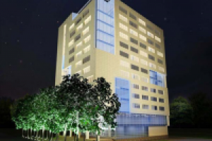 Пример фасадного электроосвещения 2