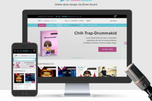Online store design "Up Down Sound"