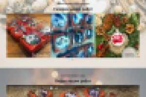 Лендинг по ёлочным шарам с фото