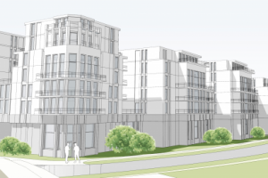 Жилой квартал с концертным залом на набережной г. Иркутск