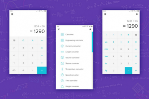 Дизайн интерфейса приложения "Калькулятор"