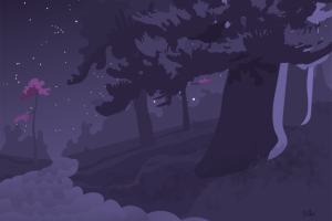 Ночной парк.