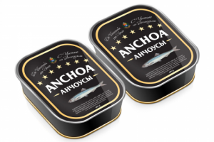 Дизайн упаковки анчоусов.