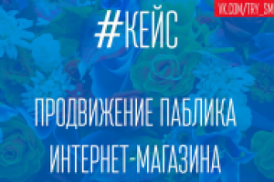 Кейс - Продвижение группы интернет-магазина
