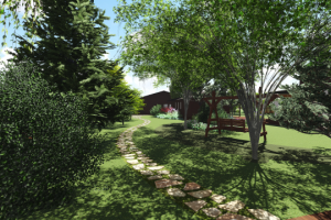 3D визуализация ландшафтного проекта