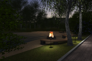 3D визуализация ландшафтного проекта (р. Базаиха)