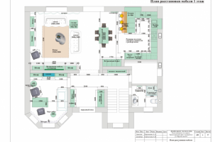План расстановки мебели 1 Этаж