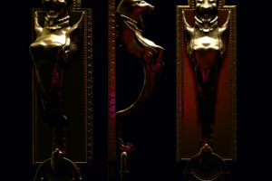 Ручки для дверей "Леопарды"